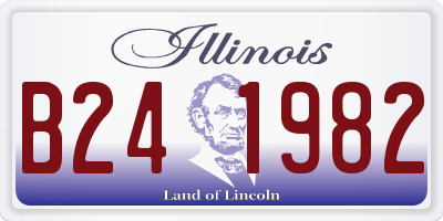 IL license plate B241982