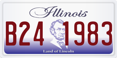 IL license plate B241983