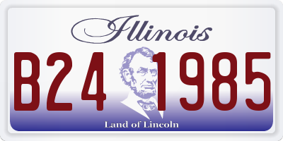 IL license plate B241985