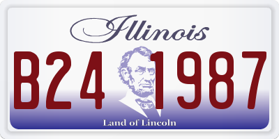 IL license plate B241987