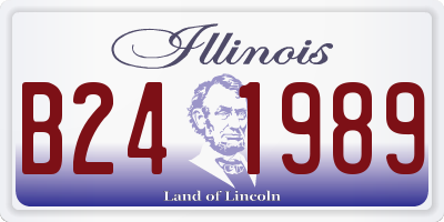 IL license plate B241989