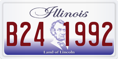 IL license plate B241992