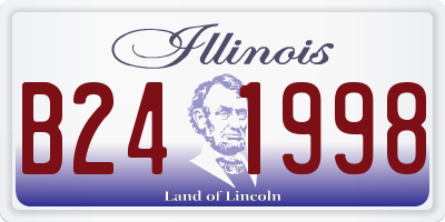 IL license plate B241998