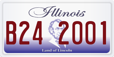 IL license plate B242001