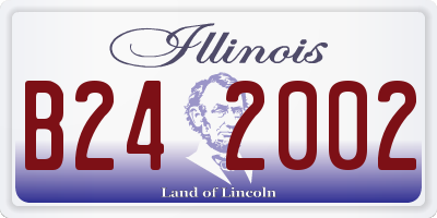 IL license plate B242002
