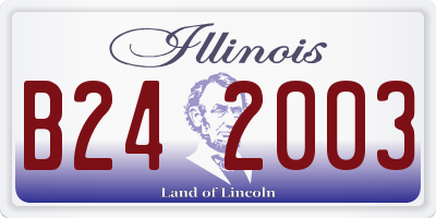 IL license plate B242003
