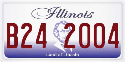 IL license plate B242004