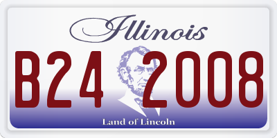 IL license plate B242008