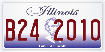 IL license plate B242010