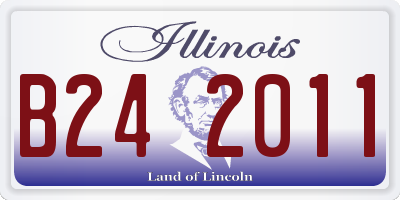 IL license plate B242011