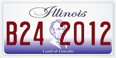 IL license plate B242012