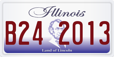 IL license plate B242013