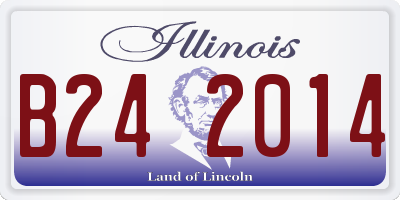 IL license plate B242014