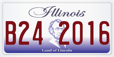 IL license plate B242016