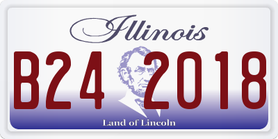 IL license plate B242018