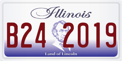 IL license plate B242019