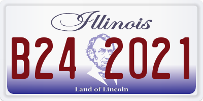 IL license plate B242021