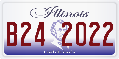 IL license plate B242022