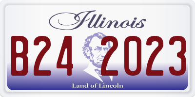 IL license plate B242023