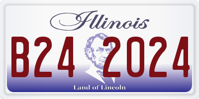 IL license plate B242024