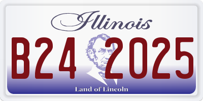 IL license plate B242025