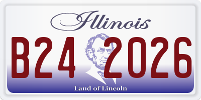 IL license plate B242026