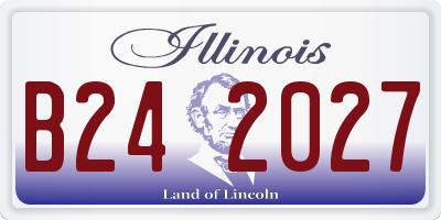 IL license plate B242027