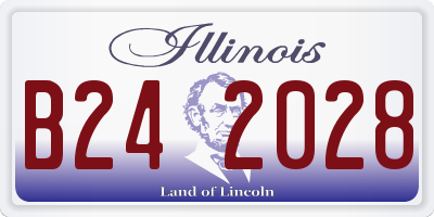IL license plate B242028