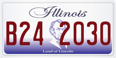 IL license plate B242030
