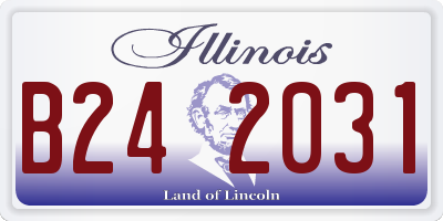 IL license plate B242031