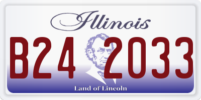 IL license plate B242033