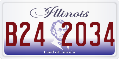 IL license plate B242034