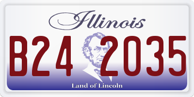 IL license plate B242035