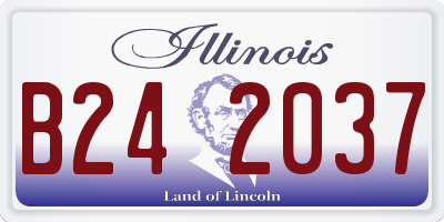 IL license plate B242037