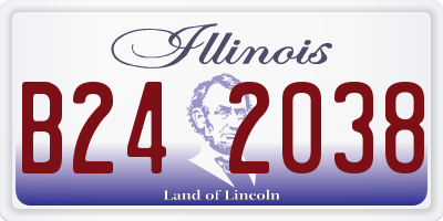 IL license plate B242038