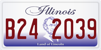 IL license plate B242039