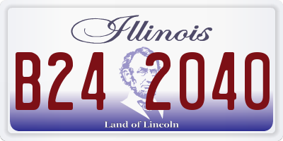IL license plate B242040