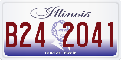 IL license plate B242041