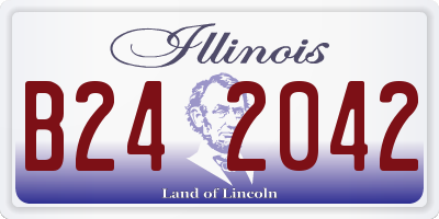 IL license plate B242042