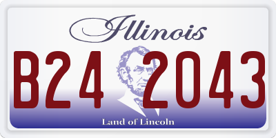 IL license plate B242043