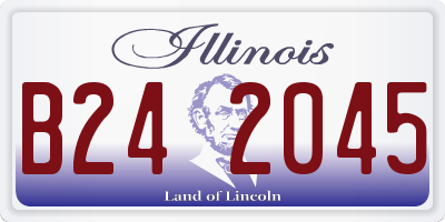 IL license plate B242045