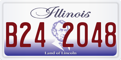 IL license plate B242048