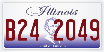 IL license plate B242049