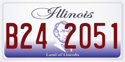 IL license plate B242051
