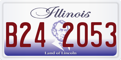 IL license plate B242053
