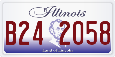 IL license plate B242058
