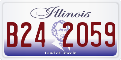 IL license plate B242059