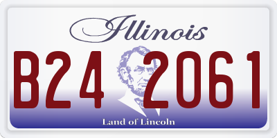 IL license plate B242061