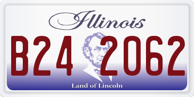 IL license plate B242062