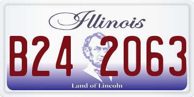 IL license plate B242063